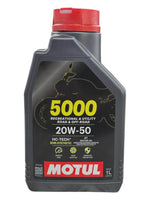 Cargar imagen en el visor de galería, Aceite de Motor Motul 20W50 Semisintetico 5000 4 Tiempos-Mundimotos