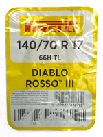 Cargar imagen en el visor de galería, Llanta Pirelli Diablo Rosso 3 140/70R 17 Trasera Sellomatic - Mundimotos