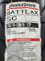 Cargar imagen en el visor de galería, Llanta Bridgestone Battlax SC 130/70-13 57P TL Trasera