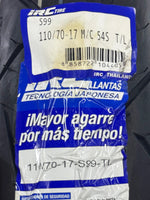Cargar imagen en el visor de galería, Llanta IRC IZ‑S S99 110/70‑17 TL FR/RR