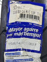 Cargar imagen en el visor de galería, Llanta IRC SCT 005F 11080-14 TL Scooter DelanteraTrasera - Mundimotos