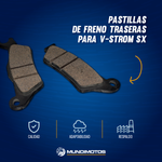 Cargar imagen en el visor de galería, PASTILLA TRASERA DS250RLM3 V-STROM SX - Mundimotos
