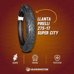 Cargar imagen en el visor de galería, Llanta Pirelli Super City 2.75-17 Trasera Sellomatic - Mundimotos