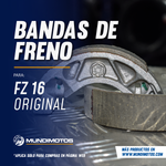 Cargar imagen en el visor de galería, BANDA FRENO RR FZ16/YBR125DX/YD110 ORIGINAL - Mundimotos