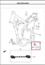 Cargar imagen en el visor de galería, CUBIERTA INF.LH TTR180/TTX125/150 ORIGINAL - Mundimotos