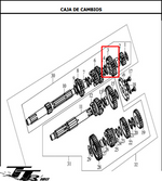 Cargar imagen en el visor de galería, PINON 6TA EP 27T CR5/TTR200 ORIGINAL - Mundimotos