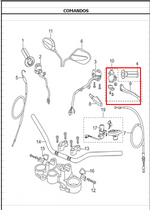 Load image into Gallery viewer, MANIGUETA Y SOPORTE LH CR5 ORIGINAL - Mundimotos