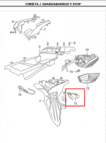 Cargar imagen en el visor de galería, DIRECCIONAL RR/LH TTX180 ORIGINAL - Mundimotos