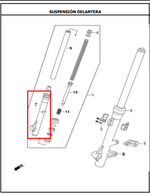 Load image into Gallery viewer, BOTELLA SUSPEN RH TTR150 ######### ORIGINAL - Mundimotos