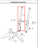 Cargar imagen en el visor de galería, TELESCOPICO CTO RH R3 ORIGINAL - Mundimotos