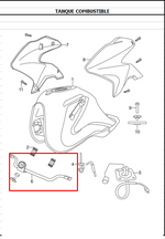 Cargar imagen en el visor de galería, SOPORTE ALETAS TANQUE TTR/TTX180 ORIGINAL - Mundimotos