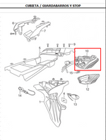 Cargar imagen en el visor de galería, Stop Akt ttr150 original - genuine parts - Mundimotos