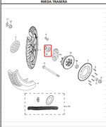 Load image into Gallery viewer, RETEN CAMPANA RR 25X47X8 TTR 180 ORIGINAL - Mundimotos