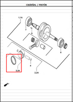 Load image into Gallery viewer, ANILLOS STD J4/J5 ORIGINAL - Mundimotos