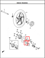 Load image into Gallery viewer, ARANDELA SPROKET 8MM NKD ORIGINAL - Mundimotos