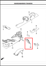 Cargar imagen en el visor de galería, Cola Guardabarro Trasero Akt Dynamic Original - Genuine parts - Mundimotos