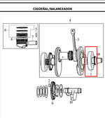 Cargar imagen en el visor de galería, BALINERA 28X72X18 28BCS15 ORIGINAL - Mundimotos