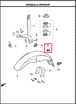 Cargar imagen en el visor de galería, GUIA CABLE VELOCIMETRO AK110S ORIGINAL - Mundimotos