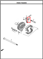 Cargar imagen en el visor de galería, LAMINA EJE ABRE BANDA AK110S/125 ORIGINAL - Mundimotos