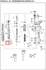 Load image into Gallery viewer, TORNILLO TELESCOPIO PULSAR ORIGINAL - Mundimotos