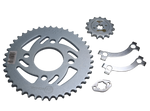 Cargar imagen en el visor de galería, Kit Sprocket 15/43 Bajaj PULSAR 135 Cadena 428 Generico Cassarella - Mundimotos