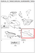 Cargar imagen en el visor de galería, COLA SILLIN PULSARII/UG/200 ORIGINAL - Mundimotos