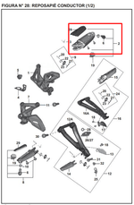 Cargar imagen en el visor de galería, Posapie Frontal Derecho Bajaj PULSAR 200 NS Original - Genuine parts