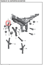 Cargar imagen en el visor de galería, SOPORTE MOTOR RH 200 NS ORIGINAL - Mundimotos