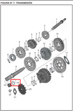 Cargar imagen en el visor de galería, ORING PINON SALIDA PULSAR 135 ORIGINAL - Mundimotos
