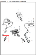 Cargar imagen en el visor de galería, BUJIA PLATINO/BOXER/PULSAR 135 ORIGINAL - Mundimotos