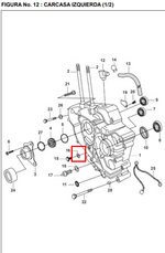 Cargar imagen en el visor de galería, ARANDELA TAPON OIL CAJA BOXER K-TE ORIGINAL - Mundimotos