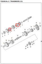 Load image into Gallery viewer, PINON EP 3RA 21T PULSAR UG-200-220 ORIGINAL - Mundimotos