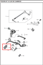 Cargar imagen en el visor de galería, CAUCHO PEDAL CAMBIOS PULSAR 135 ORIGINAL - Mundimotos