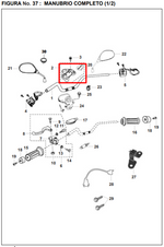 Cargar imagen en el visor de galería, ABRAZADERA Manubrio PULSAR BLACK ORIGINAL - Mundimotos
