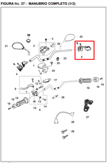 Cargar imagen en el visor de galería, Comando derecho bajaj PULSAR black run original - genuine parts