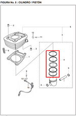 Cargar imagen en el visor de galería, ANILLOS STD PULSAR 180/II/UG ORIGINAL - Mundimotos