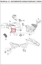 Load image into Gallery viewer, CAUCHO TANQUE GAS PULSAR/DISCOVER 135 ORIGINAL - Mundimotos