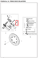 Cargar imagen en el visor de galería, GUARDAPOLVO CALIPER PULSAR/CALIBER ORIGINAL - Mundimotos