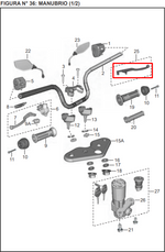 Cargar imagen en el visor de galería, MANIGUETA RH NS 200/BLACK TEC ORIGINAL - Mundimotos