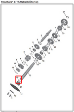 Cargar imagen en el visor de galería, ORING PINON SALIDA PULSAR UG/220 ORIGINAL - Mundimotos