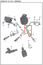 Cargar imagen en el visor de galería, CAPUCHON BUJIA RH 200 NS ORIGINAL - Mundimotos