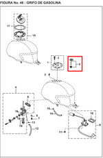 Cargar imagen en el visor de galería, SEGURO TAPA GAS PULSAR 180UG/220 ORIGINAL - Mundimotos