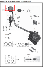Cargar imagen en el visor de galería, TAPA TANQUE LIQ FRENO RR PUL220 ORIGINAL - Mundimotos
