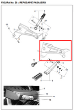 Cargar imagen en el visor de galería, SOPORTE POSAPIE RR LH PULSARII ORIGINAL - Mundimotos