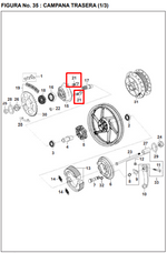 Cargar imagen en el visor de galería, ESPARRAGO 10X045 SPROKET PULSAR 200 ORIGINAL - Mundimotos