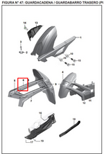 Cargar imagen en el visor de galería, CUBIERTA SUP GUA. U PULSAR 200 NS ORIGINAL - Mundimotos