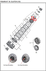 Cargar imagen en el visor de galería, RESORTE CLUTCH (4) 200 NS ORIGINAL - Mundimotos