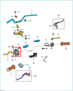 Cargar imagen en el visor de galería, Comando Izquierdo Bajaj XCD 125 Original - Genuine parts