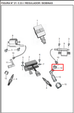Cargar imagen en el visor de galería, CAUCHO BUJIA DISC100/M/125+ ORIGINAL - Mundimotos