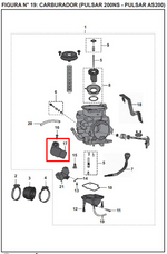Cargar imagen en el visor de galería, TPS CARBURADORU PULSAR 135 ORIGINAL - Mundimotos